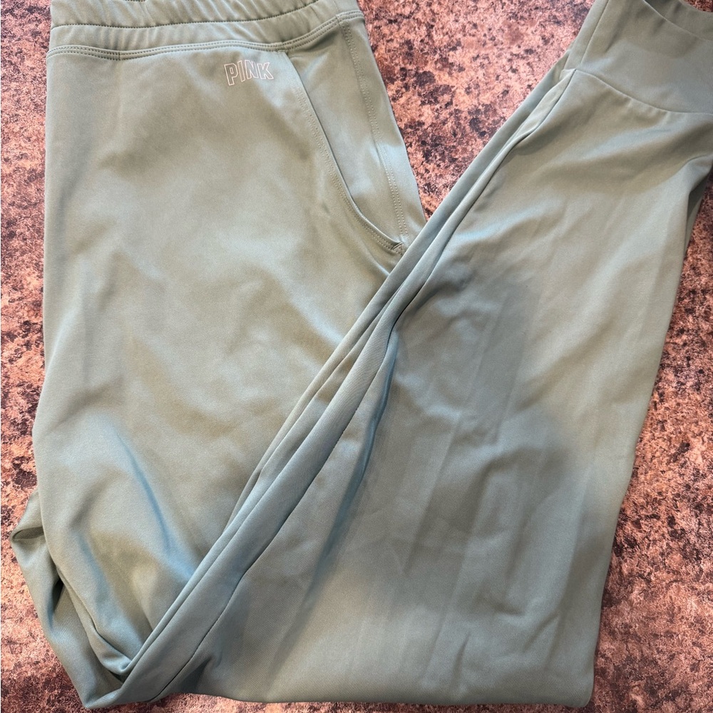 Green PINK joggers.